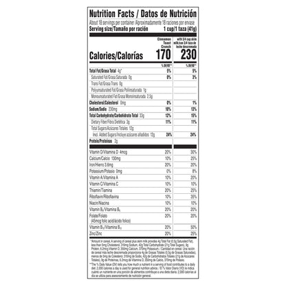 Original Cinnamon Toast Crunch Breakfast Cereal, 27 OZ Giant Size Box