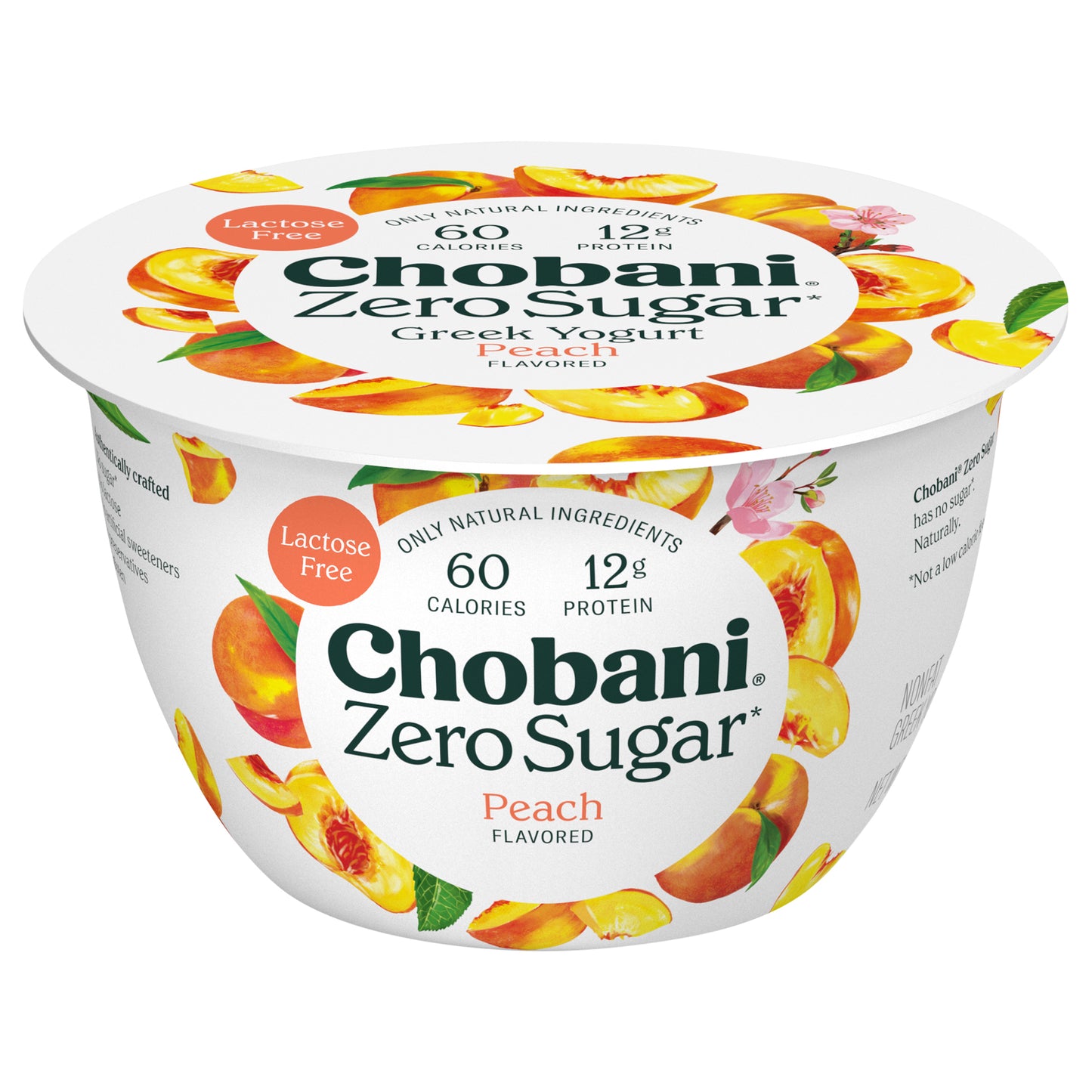 Chobani® with Zero Sugar* Peach 5.3oz