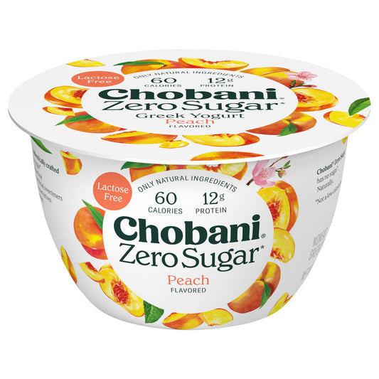 Chobani® with Zero Sugar* Peach 5.3oz