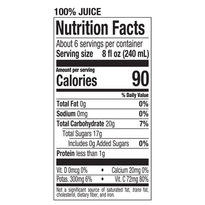 Tropicana Pure Premium 100% Ruby Red Grapefruit Juice, 46 Fl Oz Bottle